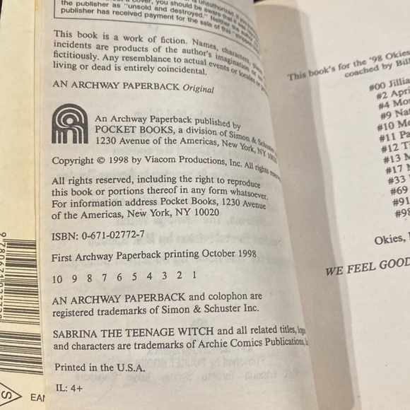 Sabrina the Teenage Witch: Sabrina Goes to Rome by Mel Odom - Paperback Novel - Picture 5 of 7